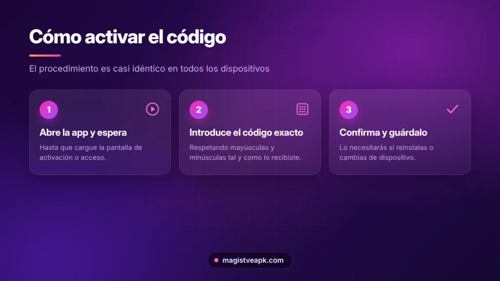 Pasos para activar el código de Magis TV en cualquier dispositivo