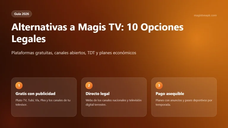 Alternativas a Magis TV en 2026: plataformas legales y gratuitas en América Latina