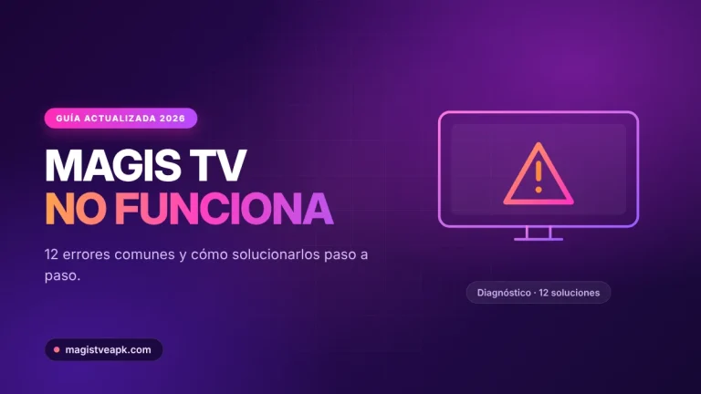 Magis TV no funciona: 12 errores comunes y cómo solucionarlos
