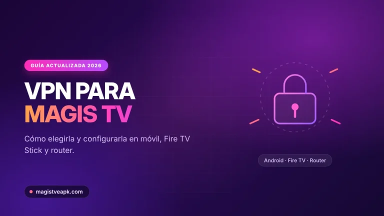 VPN para Magis TV: cómo elegirla y configurarla en 2026